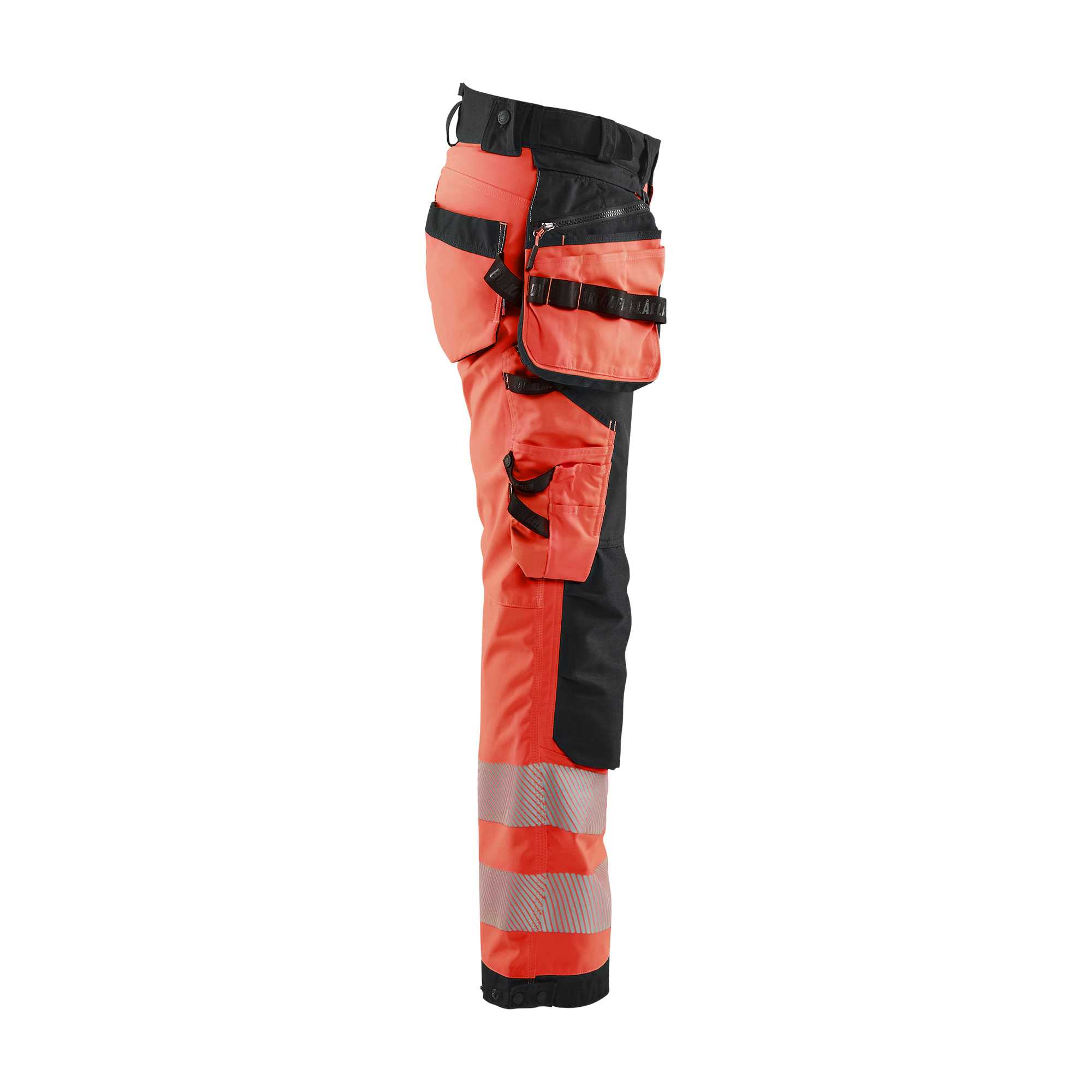 BLAKLADER 71182513 | Women's Hi Vis softshell trousers Hi Vis Reflective Work Trousers Women - Waterproof
